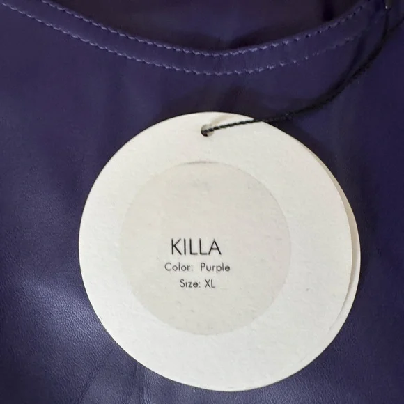 CULTNAKED Killa Purple Flare Leather  Pants - Picture 4 of 7